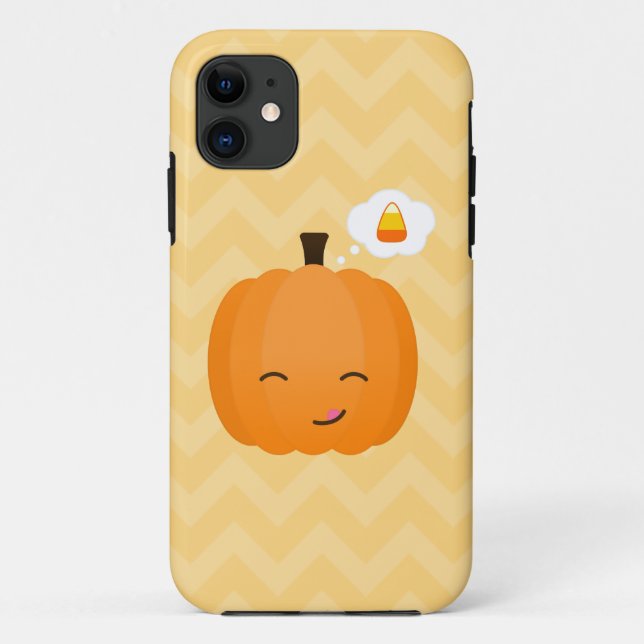 Niedlicher Kawaii Jack o'Lantern und Case-Mate iPhone Hülle (Rückseite)