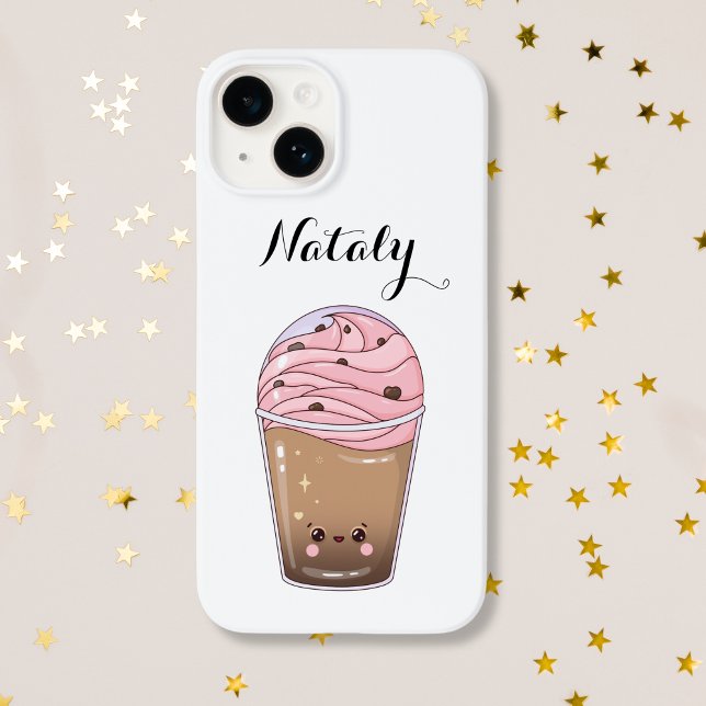 Niedlicher Kawaii-Kaffee Case-Mate iPhone Hülle (Von Creator hochgeladen)