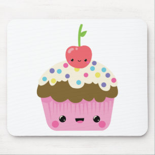 Niedlicher Kawaii kleiner Kuchen Mousepad