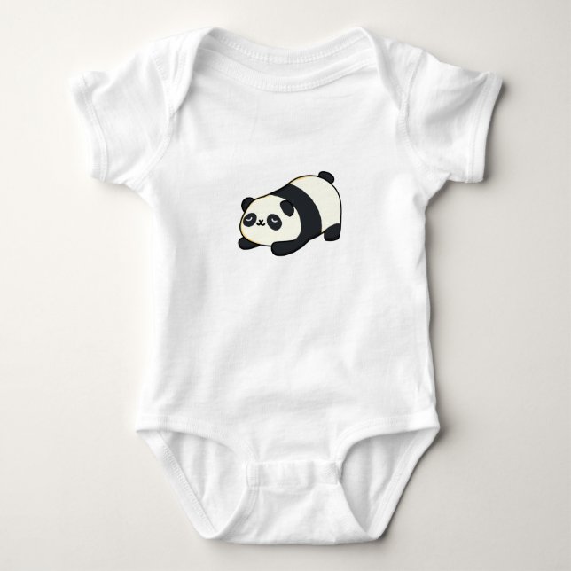 Niedlicher Kawaii-Panda Baby Strampler (Vorderseite)