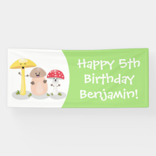 Niedlicher Kawaii-Pilzpilz Banner