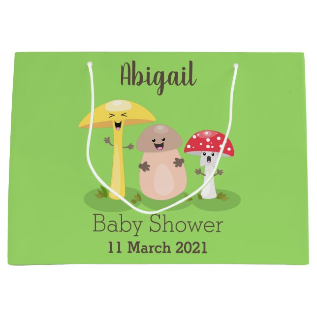 Niedlicher Kawaii-Pilzpilz Große Geschenktüte (Vorderseite)