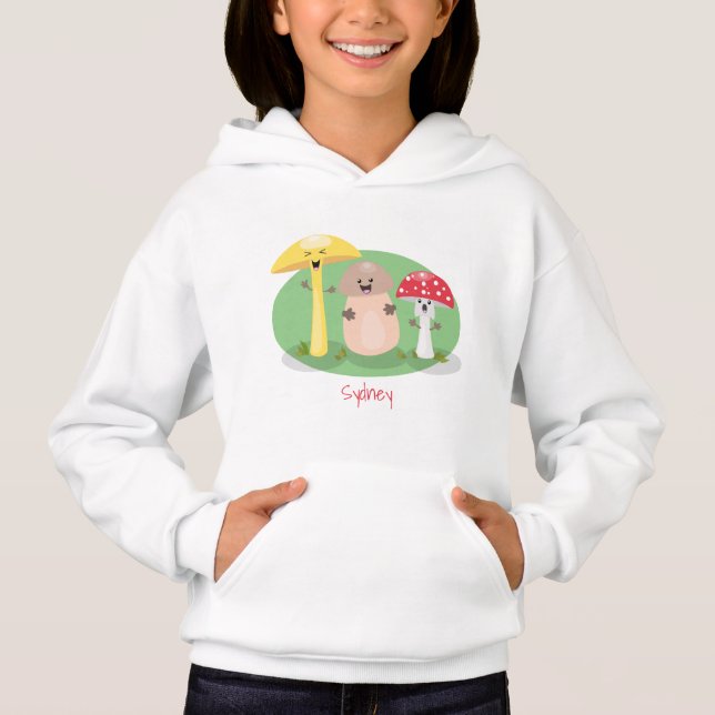 Niedlicher Kawaii-Pilzpilz Hoodie (Vorderseite)