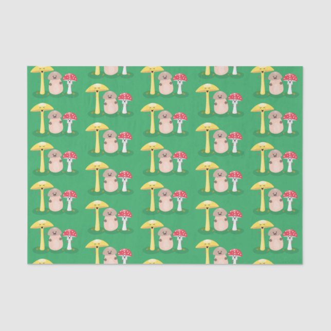 Niedlicher Kawaii-Pilzpilz Seidenpapier