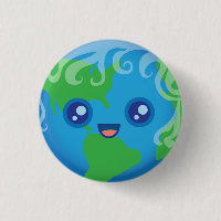 Niedlicher Kawaii Planeten-Erdcharakter