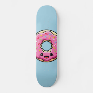 Niedlicher Kawaii-Rosa Donut Skateboard