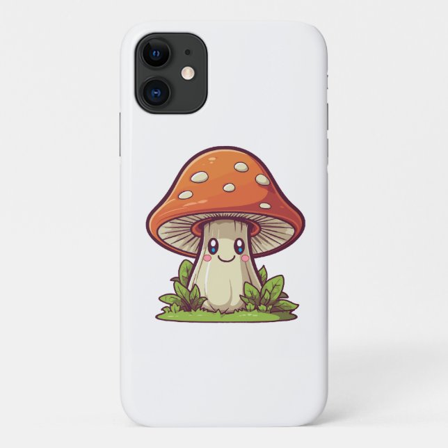 Niedlicher kawaii-Stil, Pilzforte Case-Mate iPhone Hülle (Rückseite)
