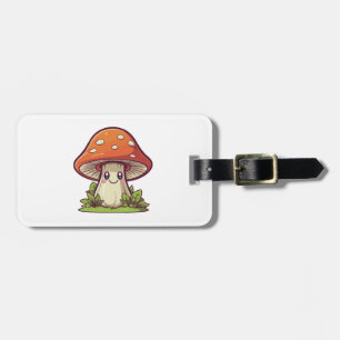 Niedlicher kawaii-Stil, Pilzforte Gepäckanhänger