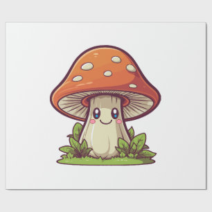 Niedlicher kawaii-Stil, Pilzforte Geschenkpapier
