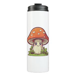 Niedlicher kawaii-Stil, Pilzforte Thermosbecher
