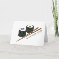 Niedlicher Kawaii Sushi-Charakter Chopstick-Jahres
