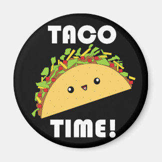 Niedlicher Kawaii Taco Zeit! Magnet