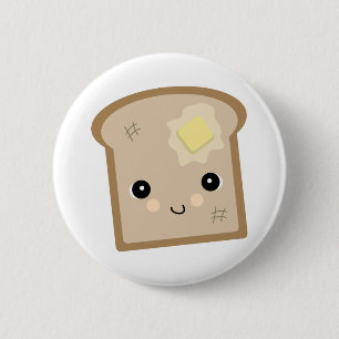 niedlicher Kawaii Toast Button