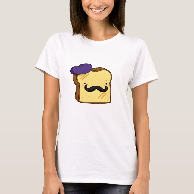 Niedlicher Kawaii-Toast T-Shirt (Vorderseite)