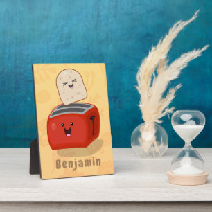 Niedlicher Kawaii-Toast und Cartoon für Rottoaster Fotoplatte