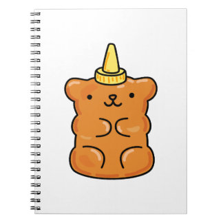 Niedlicher Kawaii Unicorn Gummibär Notizblock