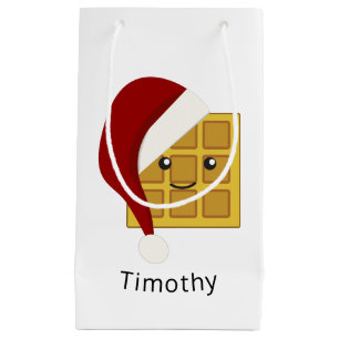 Niedlicher Kawaii-WeihnachtsWaffel Weihnachtsmannm Kleine Geschenktüte