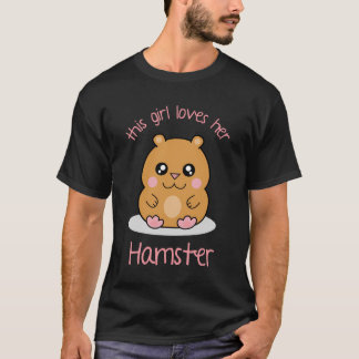 Niedlicher Kawaii Zwarf Hamster Cartoon für ein Mä T-Shirt