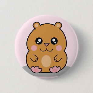 Niedlicher Kawaii zwergartiger Button