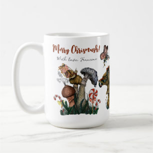 Niedlicher Kern Frohe Weihnachts Pilz Lover Kaffeetasse