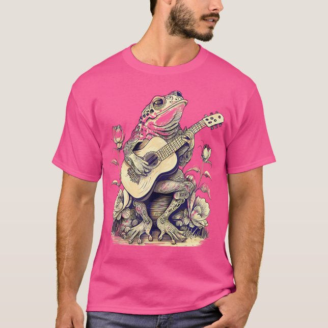 Niedlicher Kernästhetischer Frosch T-Shirt (Vorderseite)