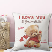 Niedlicher Kid's Teddy Bär I Liebe Sie Valentine