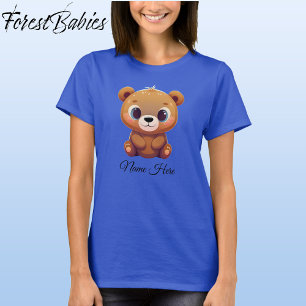 Niedlicher Kid's Teddy Bear Cub Animal Cartoon Gra T-Shirt