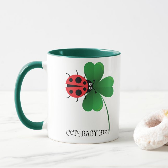 Niedlicher Kidschbub auf Lucky-Blatt Kinder Tasse (Mit Donut)