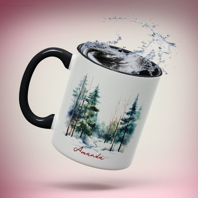Niedlicher Kiefernwald Tasse (Von Creator hochgeladen)