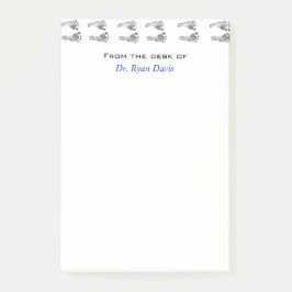 Niedlicher Kinderarzt Baby Foot Prints. Post-it Klebezettel