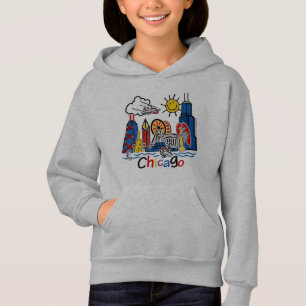 Niedlicher KinderchicagoSkyline Hoodie