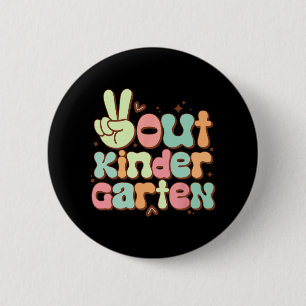 Niedlicher Kindergarten am letzten Kindergar-Tag Button