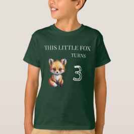 Niedlicher Kindergeburtstag der Foxenzeit T-Shirt