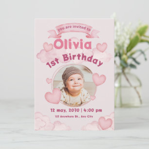 Niedlicher Kindergeburtstag Einladung