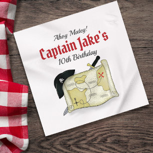 Niedlicher Kindergeburtstag Party Pirate Personali Serviette