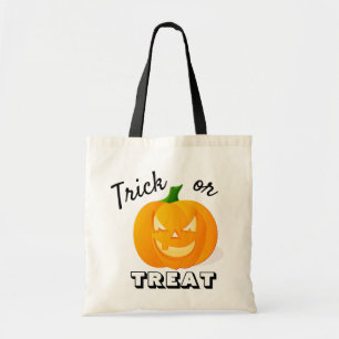Niedlicher Kindertrick oder Treat Pumpkin Tragetasche