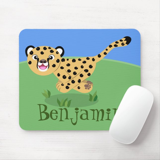 Niedlicher Kinderzettel mit Cartoon-Abbildung Mousepad (Mit Mouse)