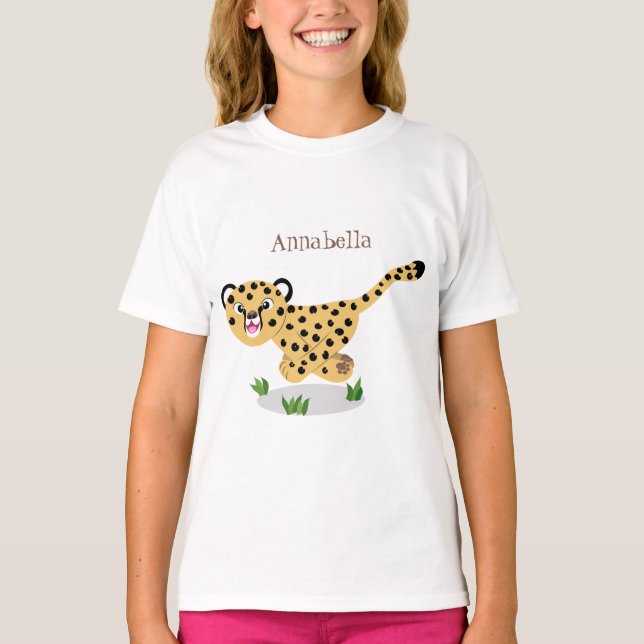 Niedlicher Kinderzettel mit Cartoon-Abbildung T-Shirt (Vorderseite)