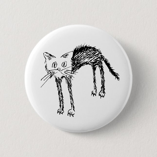 Niedlicher Kitty Button (Vorderseite)