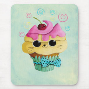 Niedlicher Kitty-kleiner Kuchen Mousepad