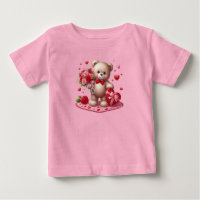 Niedlicher, klassischer Teddybär des Valentins