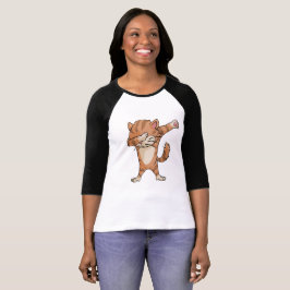 Niedlicher Klecks-Katze Dabber Tanz T-Shirt