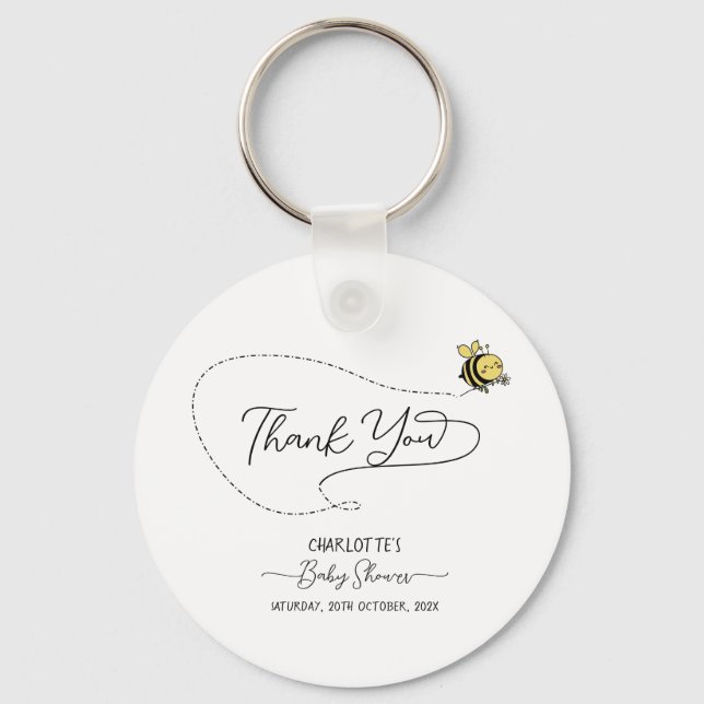 Niedlicher Kleine Bee Baby Dusche Schlüsselanhänge Schlüsselanhänger (Vorderseite)