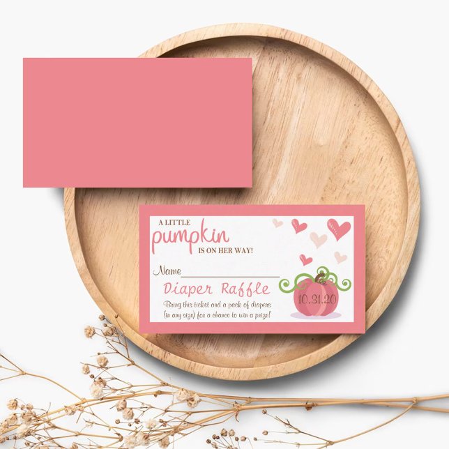 Niedlicher Kleine Pumpkin Babydusche Windelwanne Begleitkarte (Von Creator hochgeladen)