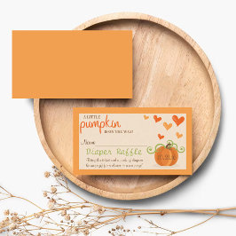 Niedlicher Kleine Pumpkin Babydusche Windelwanne Begleitkarte
