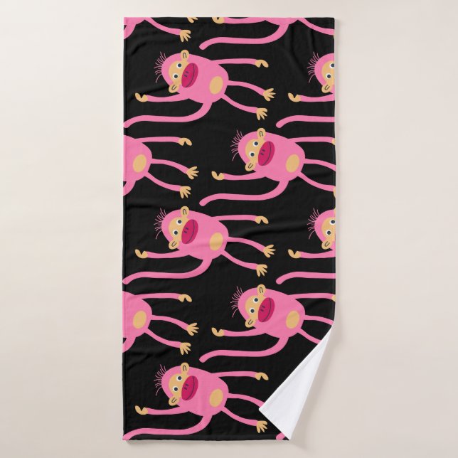 Niedlicher kleiner Affe Badehandtuch (Badehandtuch)