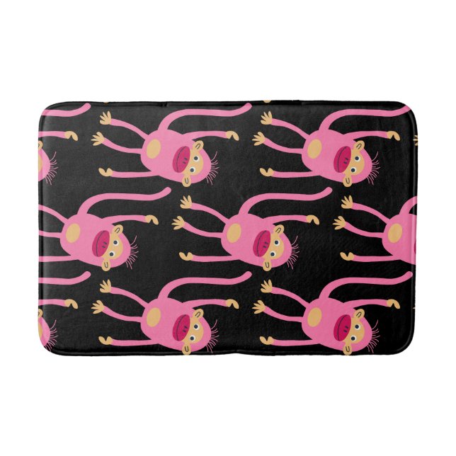 Niedlicher kleiner Affe Badematte (Vorderseite)