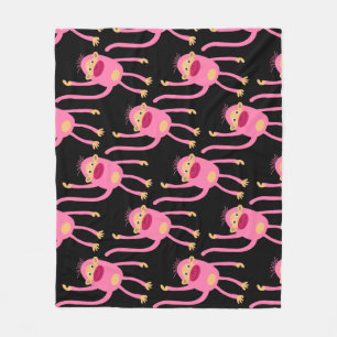 Niedlicher kleiner Affe Fleecedecke