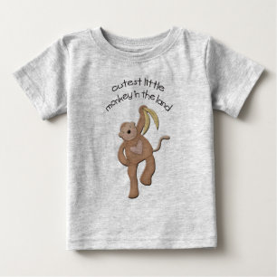 Niedlicher Kleiner Affe im Land Baby T-shirt