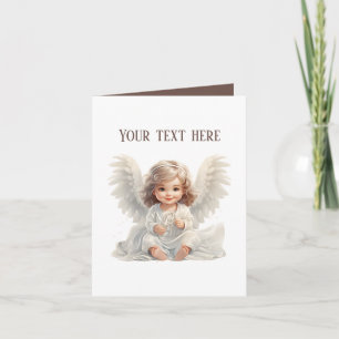Niedlicher kleiner Angel-Text Karte